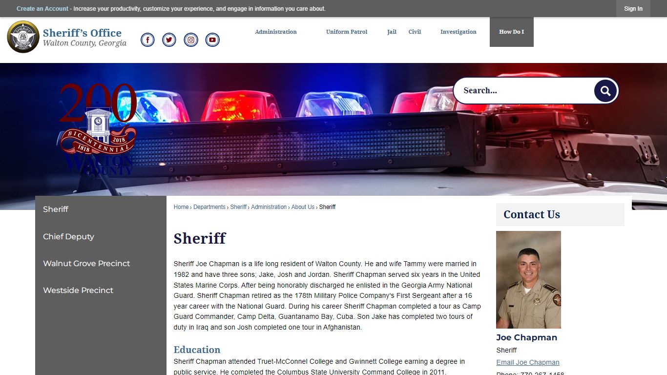 Sheriff | Walton County, GA